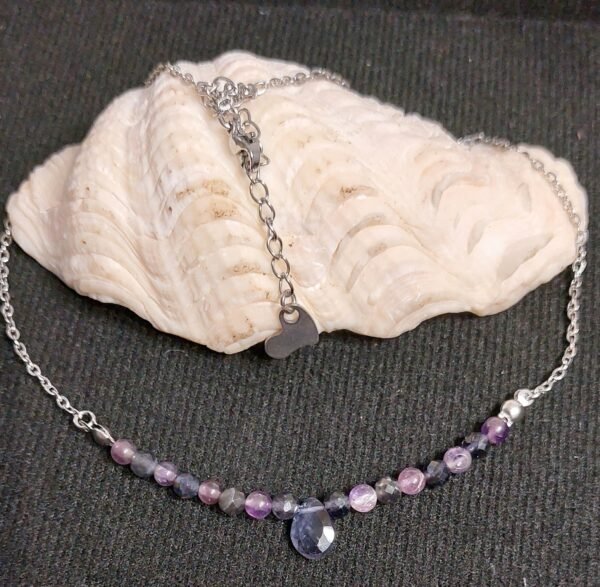 Collier cordiérite et améthyste – Image 5