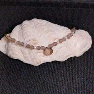 Collier en quartz fumé