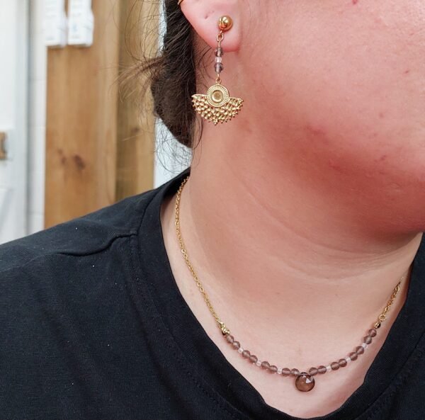 Collier en quartz fumé – Image 6