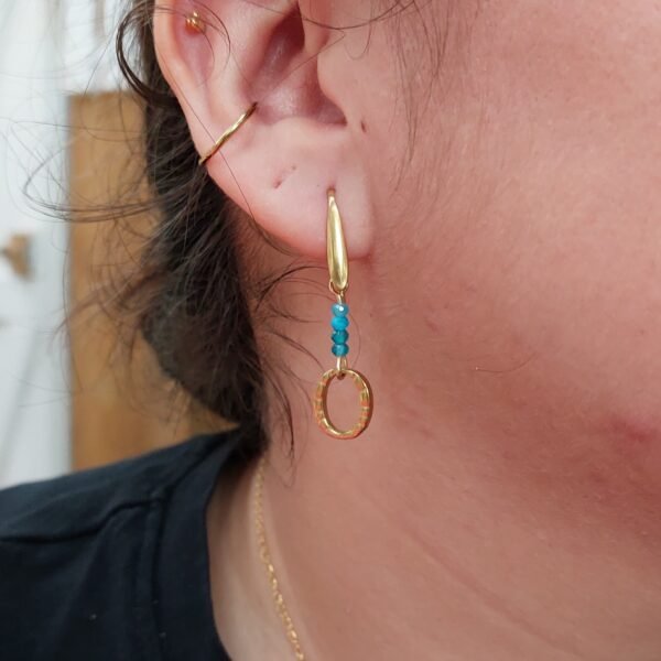 Boucles d'oreilles en apatite – Image 2