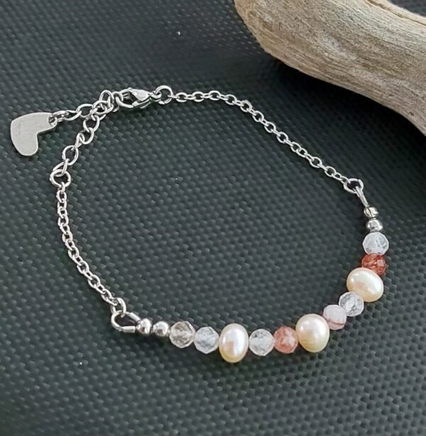 Bracelet quart rutile et perles – Image 4