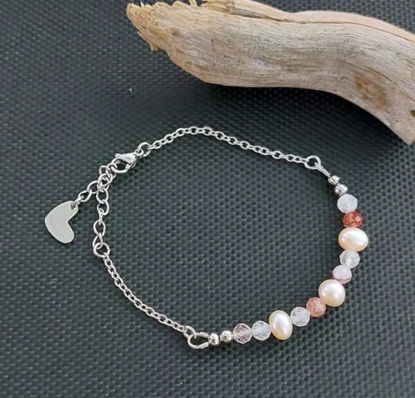 Bracelet quart rutile et perles – Image 3