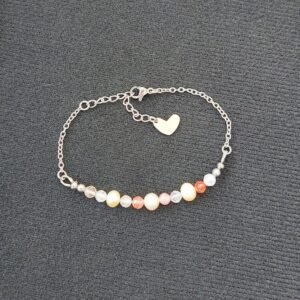 Bracelet quart rutile et perles