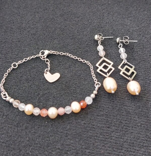 Bracelet quart rutile et perles – Image 5
