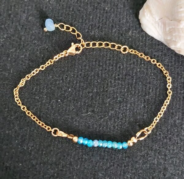 Bracelet en apatite - Clarté mentale et création – Image 3