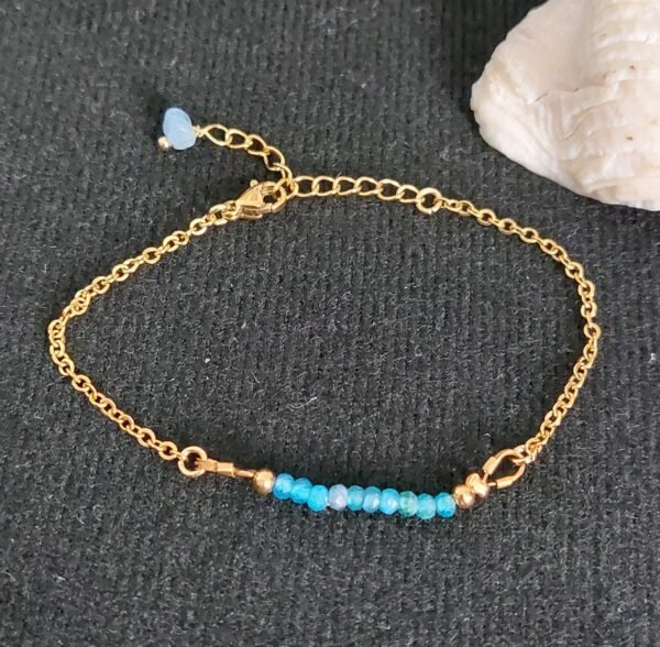 Bracelet en apatite - Clarté mentale et création – Image 2