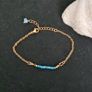 Bracelet en apatite - Clarté mentale et création