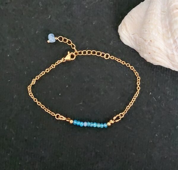 Bracelet en apatite - Clarté mentale et création