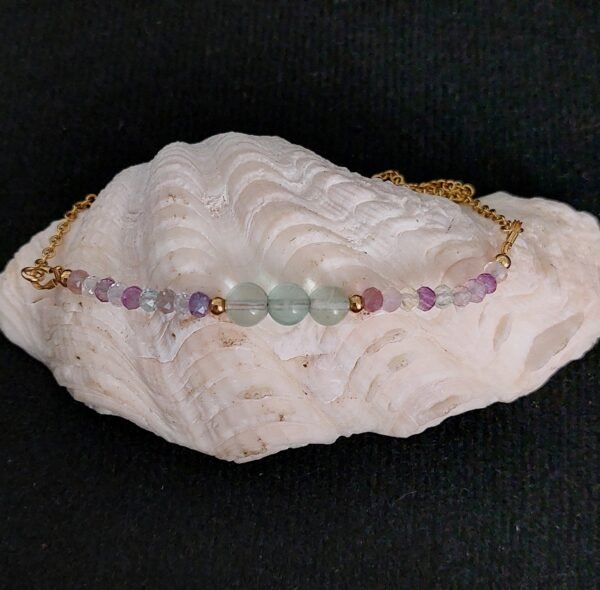 Collier en fluorite - Harmonie et clarté émotionnelle