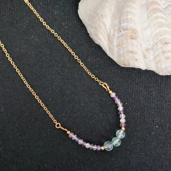 Collier en fluorite - Harmonie et clarté émotionnelle – Image 2