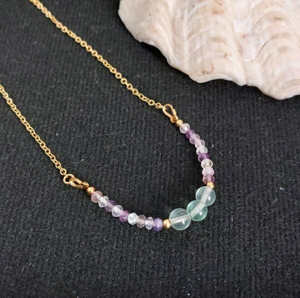 Collier en fluorite - Harmonie et clarté émotionnelle – Image 3