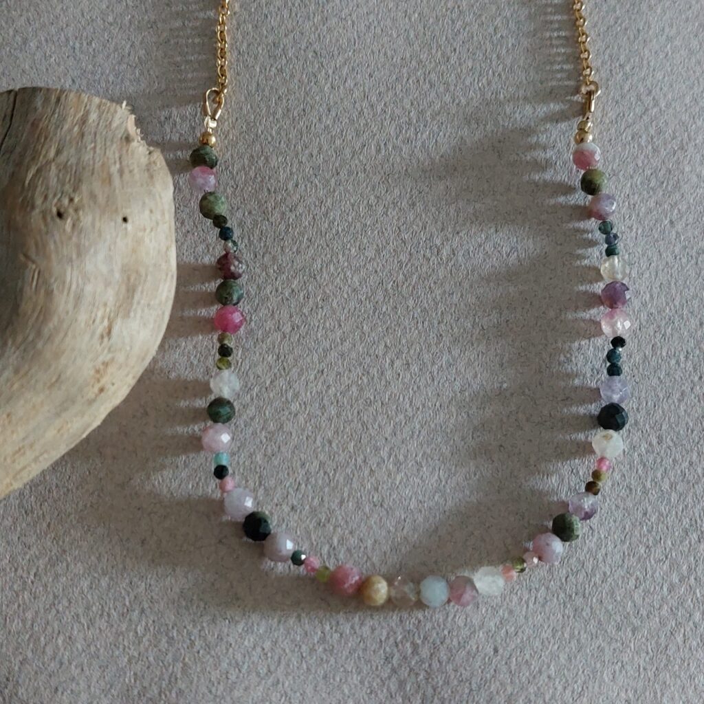 Collier Arc-en-ciel - Tourmaline