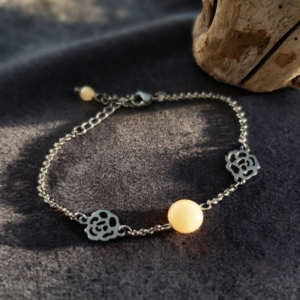 Bracelet en jade jaune