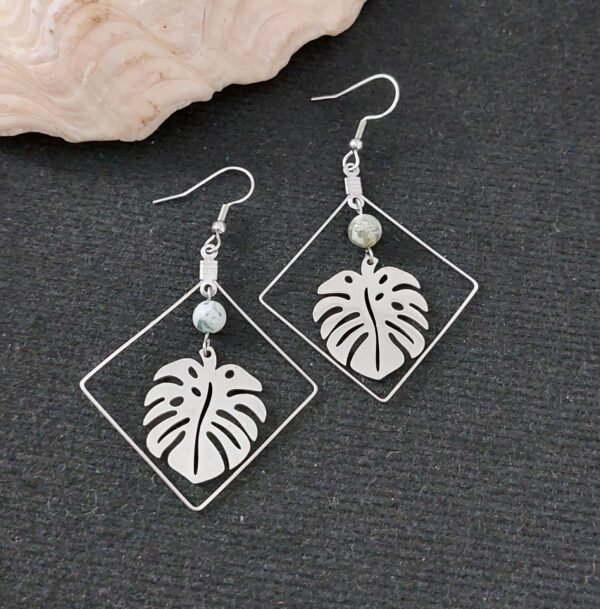 Boucles monstera et agate arbre – Image 2