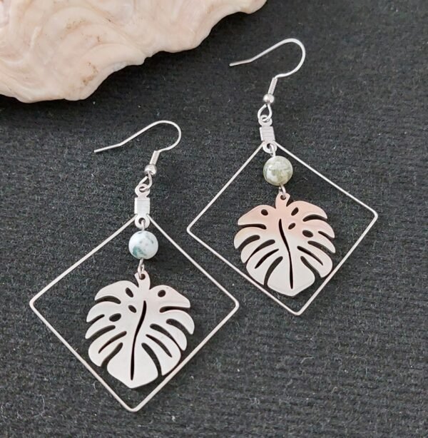Boucles monstera et agate arbre – Image 3