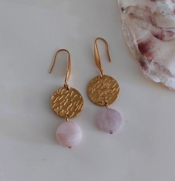 Boucles en kunzite – Image 2