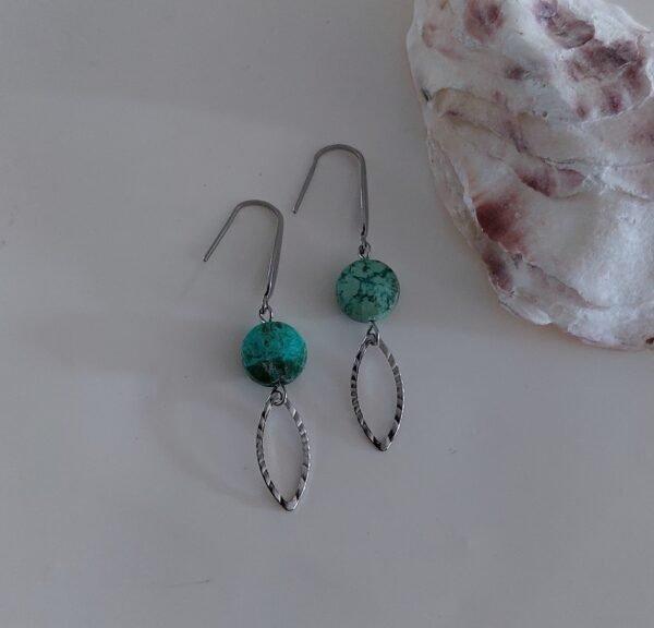 Boucles en chrysocolle
