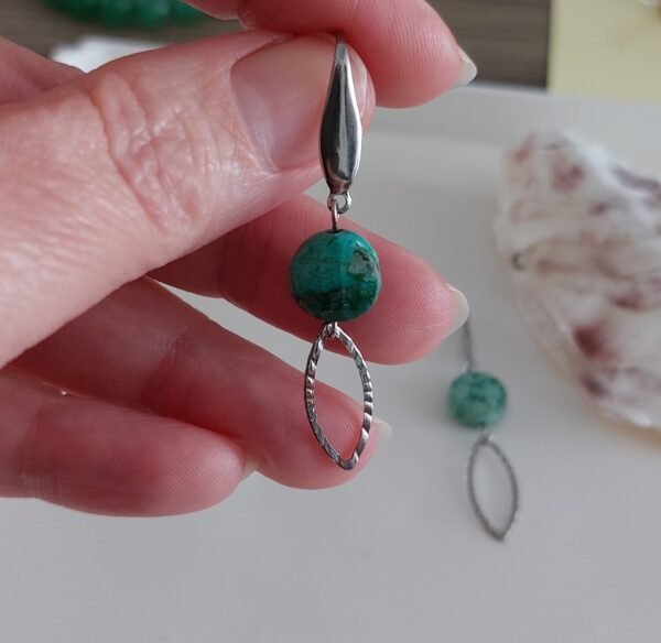 Boucles en chrysocolle – Image 4