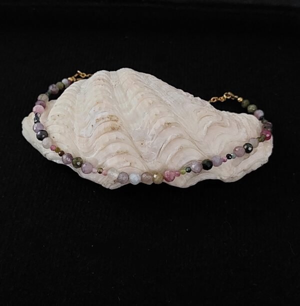 Collier en tourmaline multicolore