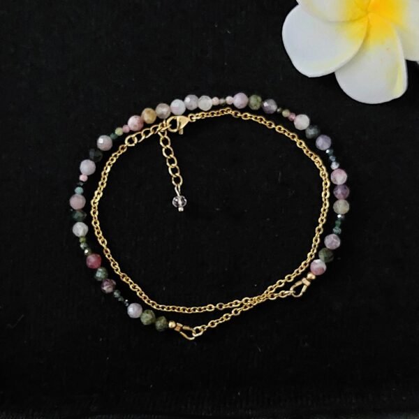 Collier en tourmaline multicolore – Image 3