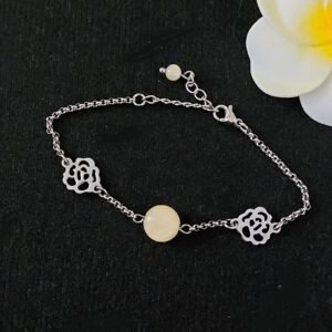 Bracelet en jade jaune
