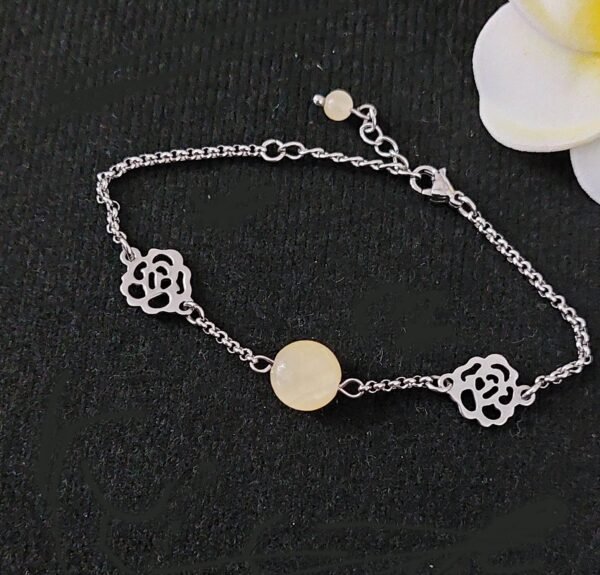 Bracelet en jade jaune – Image 3