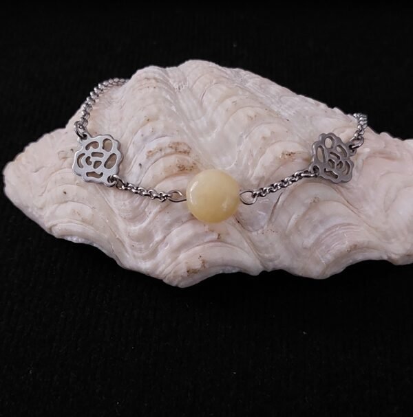 Bracelet en jade jaune – Image 2