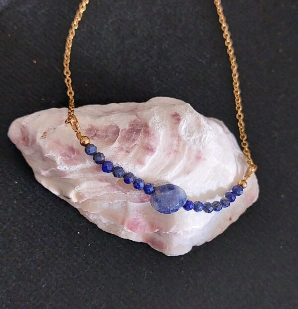 Collier en sodalite et lapis-lazuli