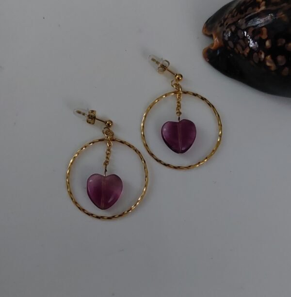 Boucles cœur de fluorite