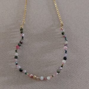 Collier en tourmaline multicolore