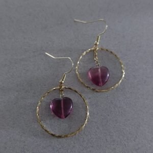 Boucles cœur de fluorite