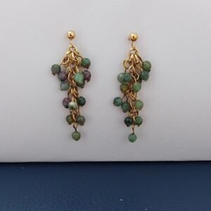 Boucles grappe de rubis fuschite