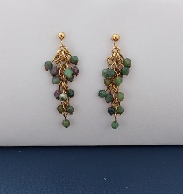 Boucles grappe de rubis fuschite