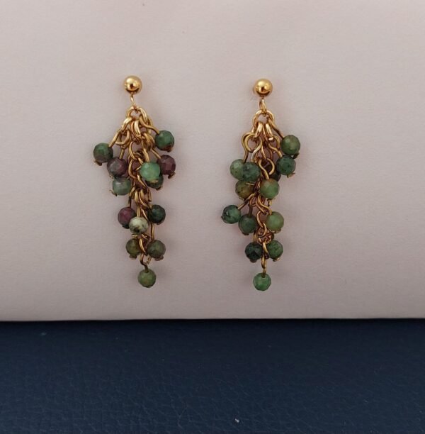 Boucles grappe de rubis fuschite – Image 2