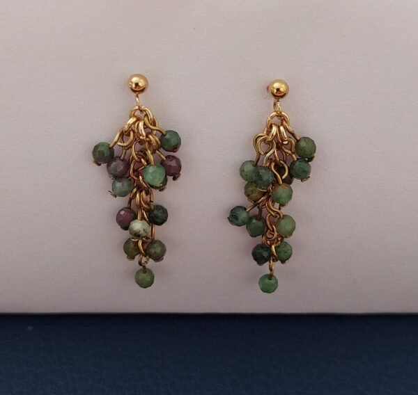Boucles grappe de rubis fuschite – Image 3