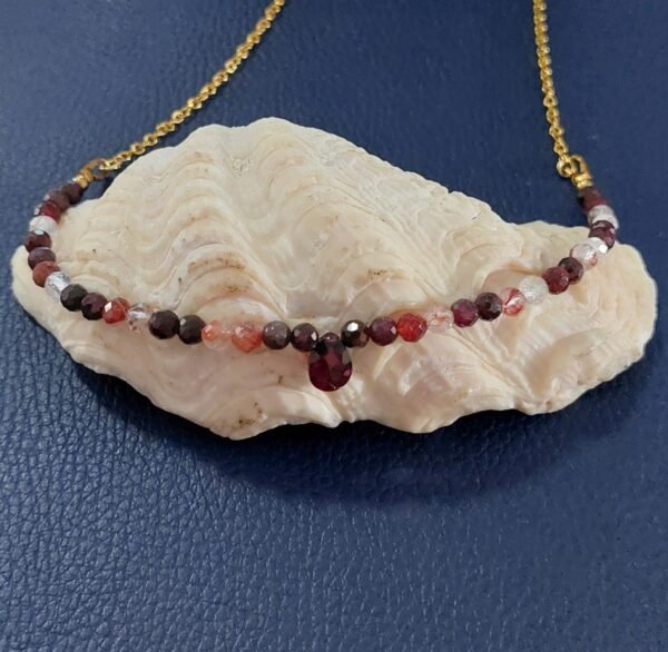 Collier grenat et quartz rutile – Image 3