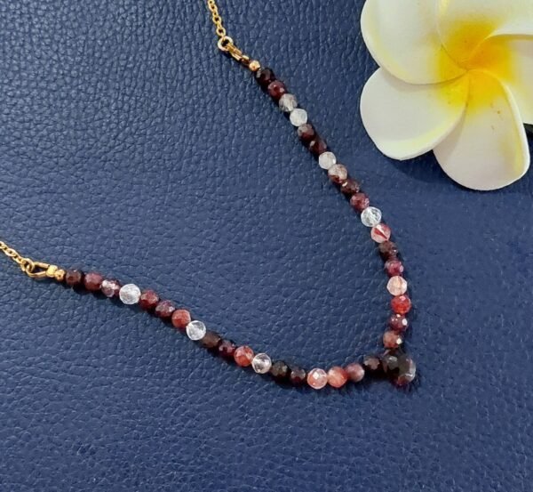 Collier grenat et quartz rutile – Image 4