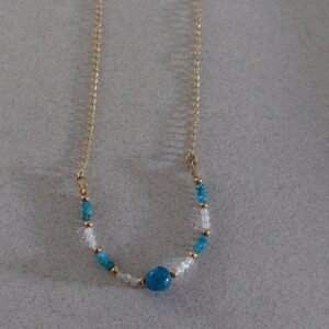 Collier cristal et apatite