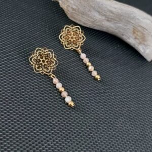 Boucles en pierre de lune
