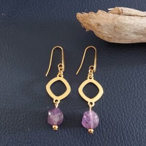Boucles en améthyste