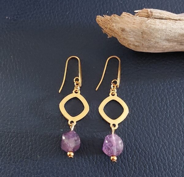 Boucles en améthyste