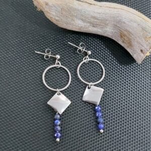 Boucles en lapis-lazuli