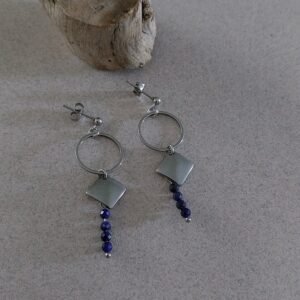 Boucles en lapis-lazuli