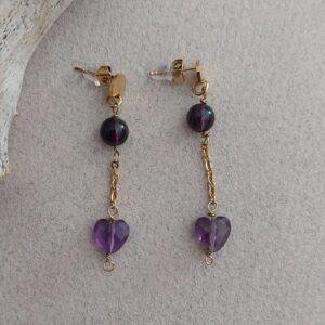 Boucles Lilas - Améthyste