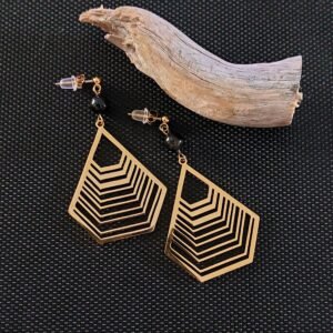 Boucles géométriques tourmaline