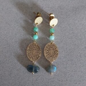 Boucles Boréa - Chrysoprase labradorite