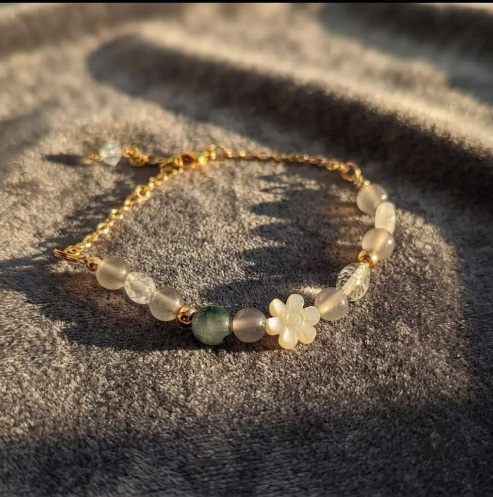 Bracelet Nebula - Lodolite calcédoine