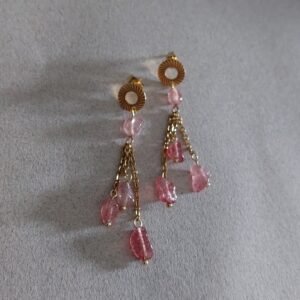 Boucles Sélésia - Quartz fraise