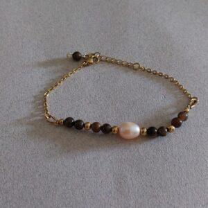 Bracelet Amani - Œil de tigre