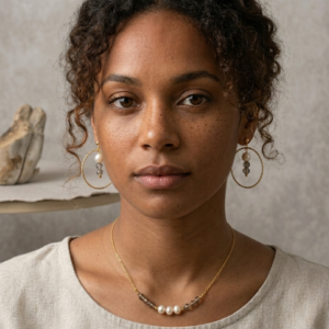 Collier Sépia - Quartz fumé